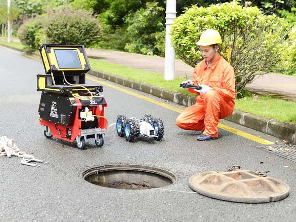 青山湖管道机器人检测